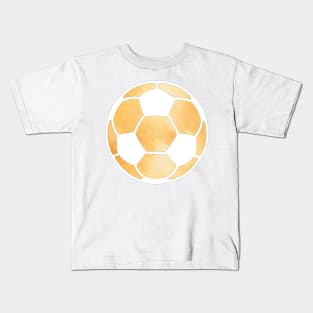 Soccer Ball Orange Kids T-Shirt